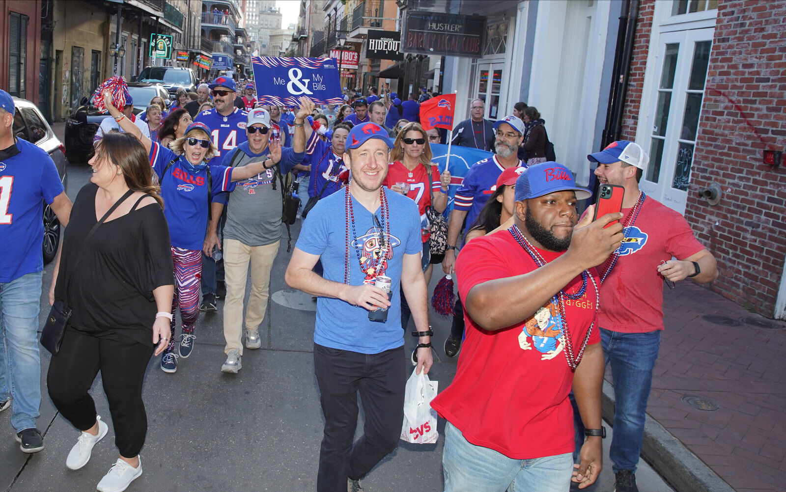 Buffalo Bills packers of NOLA Takeover Parade